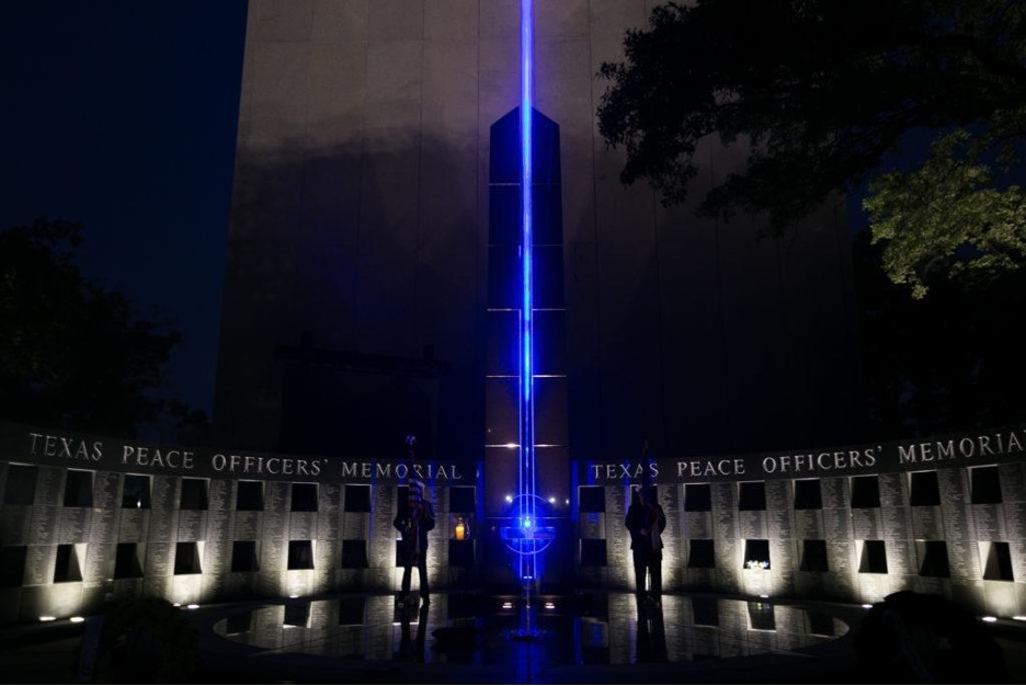 National Law Enforcement Officers Memorial laser
